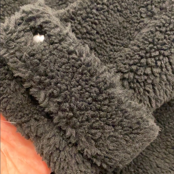 Topshop Black Borg Zip Up Teddy Jacket - Picture 9 of 13